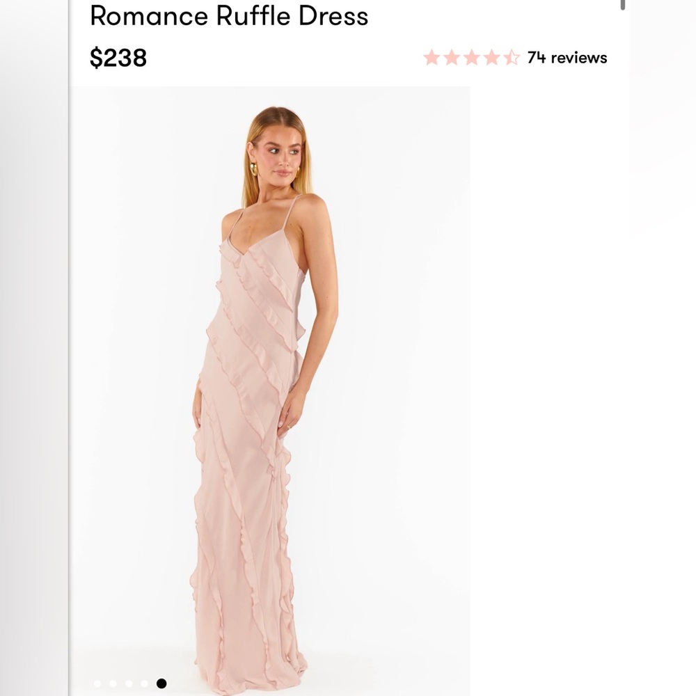 Show Me Your Mumu Dusty Blush Romance Ruffle Dress